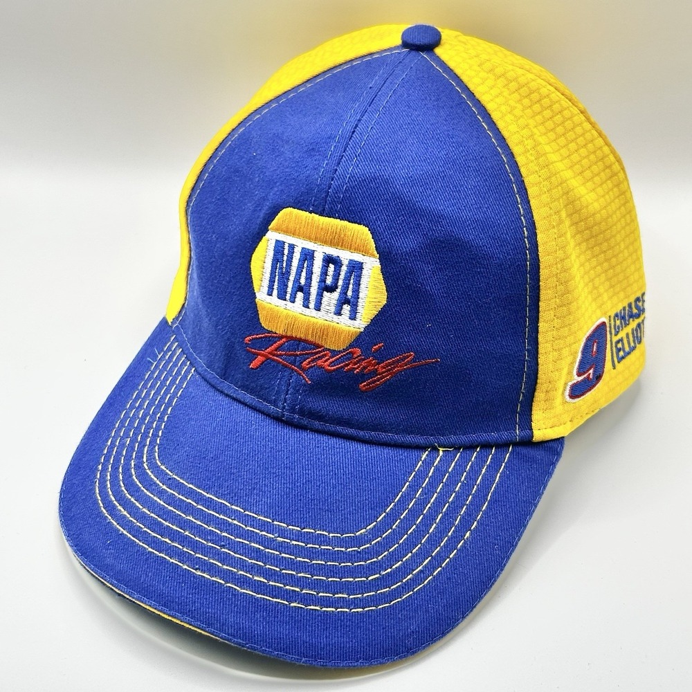 NAPA Racing #9 Chase Elliott NASCAR Hat Cap Adjustable Strapback Blue Sports